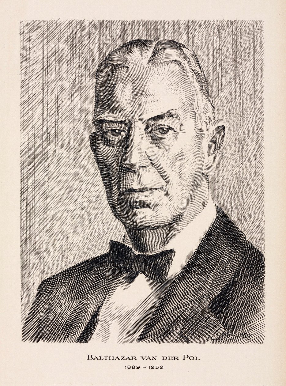 Balthazar van der Pol, niederländischer Elektroingenieur, ca. 1930er von Unbekannt