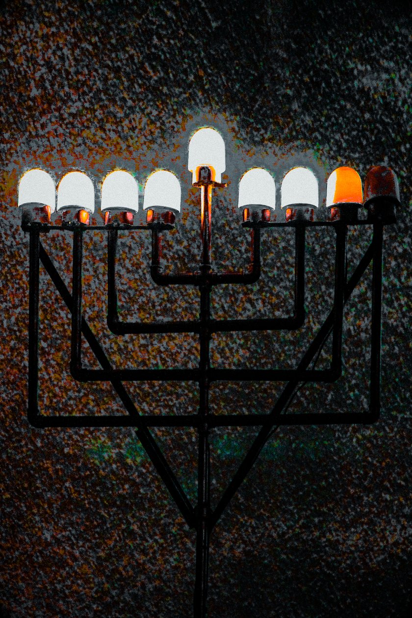 Große Synagogen-Menora von Unbekannter Künstler