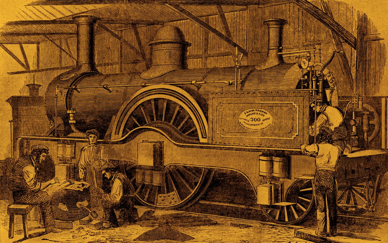 Lokomotive bauen von McConnell von Unbekannter Künstler