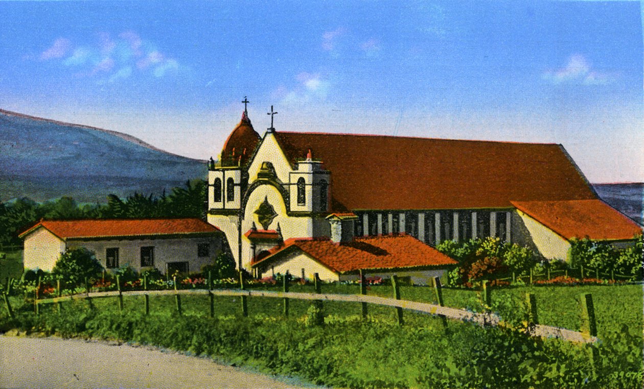 Kalifornien: El Carmel Mission von Unbekannter Künstler