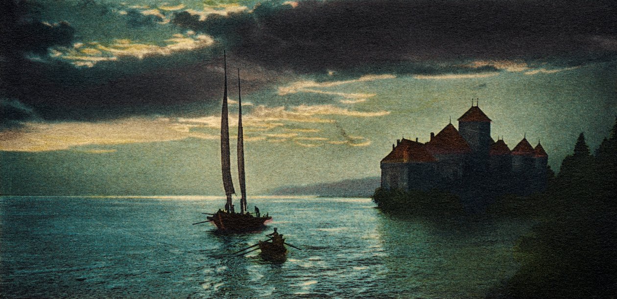 Château de Chillon - das Schloss am Genfersee (bei Montreux) von Unbekannter Künstler
