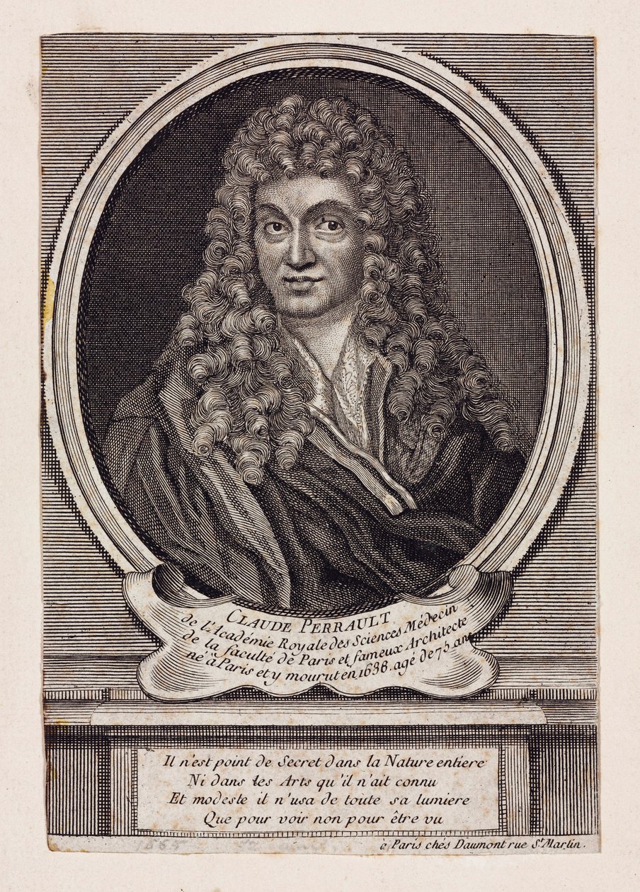 Claude Perrault, französischer Architekt, Wissenschaftler und Arzt, ca. 1660er von Unbekannt