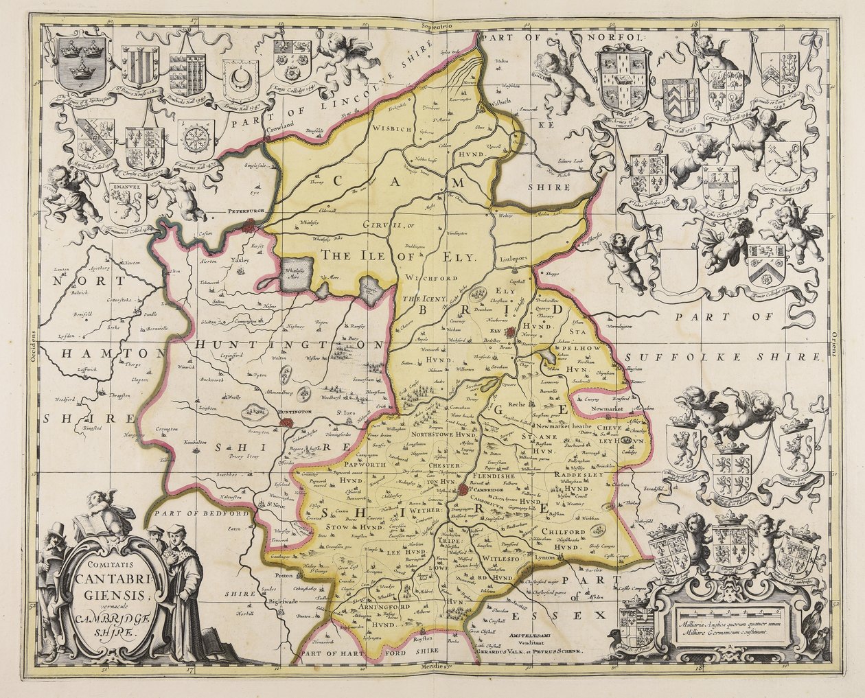 Comitatis Cantabrigiensis vernacule Cambridge Shire von Unbekannter Künstler