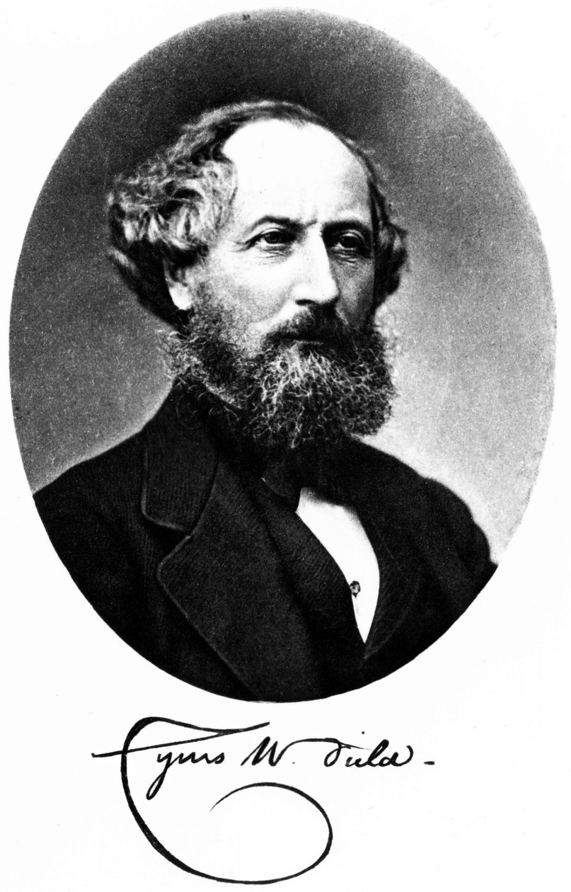Cyrus W. Field, amerikanischer Finanzier und Unternehmer, ca. 1875 von Unbekannt