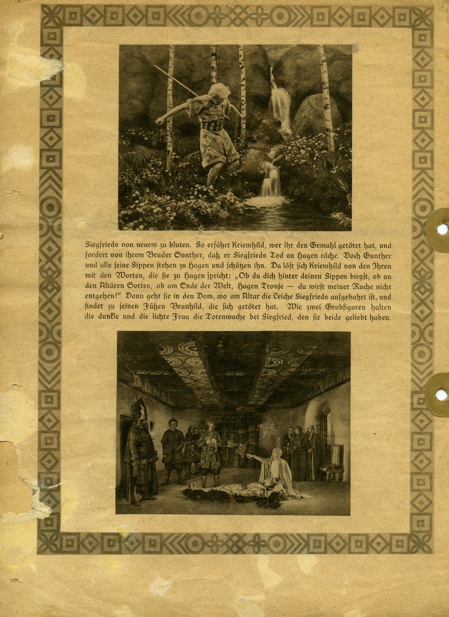 DIE NIBELUNGEN 1924-SYNOPSIS (Der Tod von Siegfried)-08 von Unknown