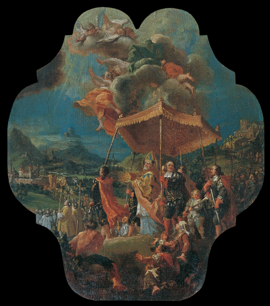 Die Übertragung des Allerheiligsten von Säben nach Brixen (970 n. Chr.) von Unbekannter Künstler