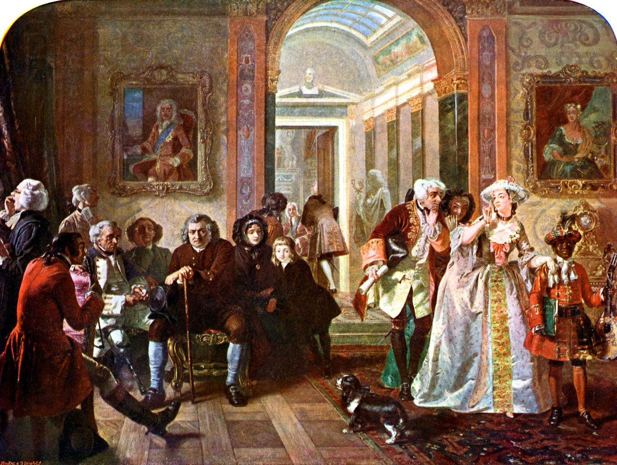 Doktor Johnson im Vorzimmer von Lord Chesterfield von Unbekannter Künstler