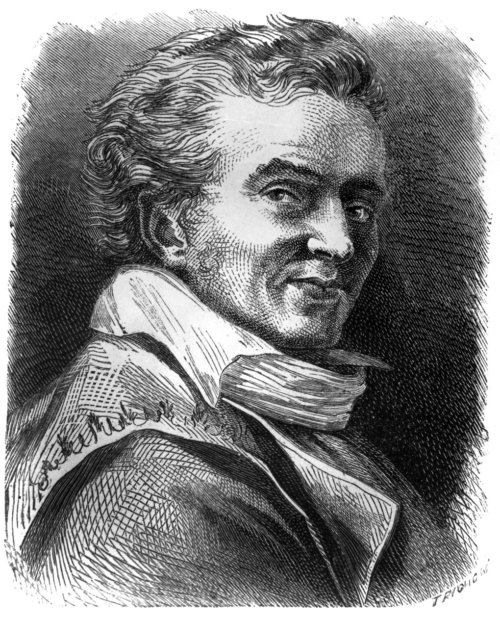 Dominique Vivant Denon (1747-1825) französischer Schriftsteller, Graveur und Verwalter des Louvre-Museums von Unbekannter Künstler