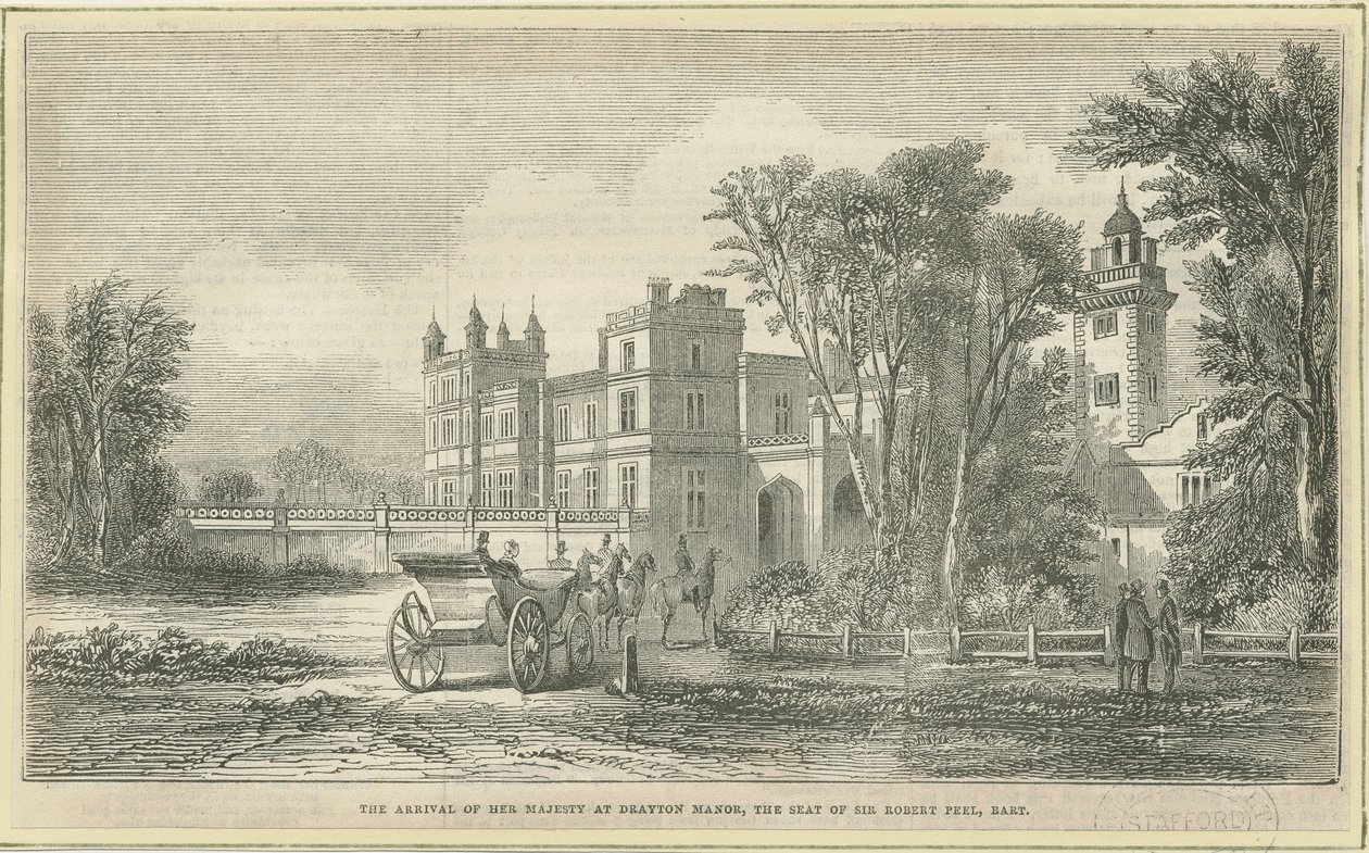 Drayton Bassett - "Drayton Manor": Holzschnitt, nd [?19. Jh.] von Unbekannt