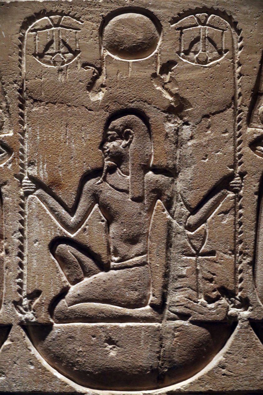 Ägypten, Medamud, Montu-Tempeltür (Detail) von Unbekannter Künstler