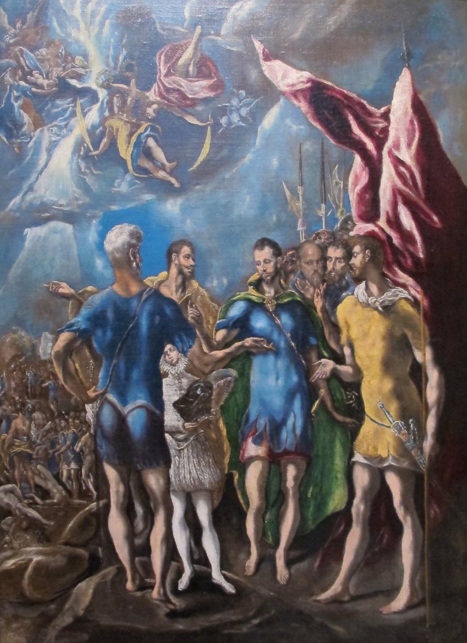 El Greco, Martyrium des heiligen Mauritius und der thebäischen Legion (beschnitten) von Unbekannter Künstler