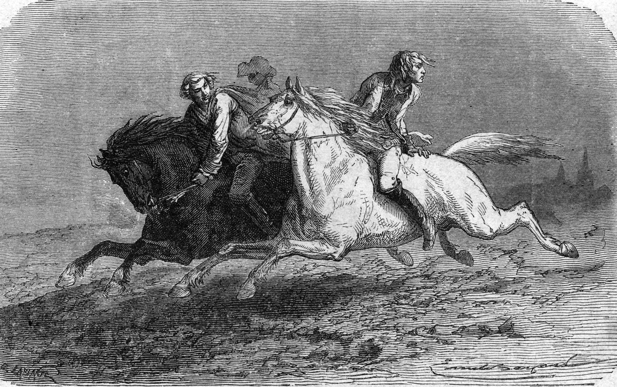 Flucht von Frederic de Trenck aus der Festung Glatz in Polen (1746) von Unbekannter Künstler