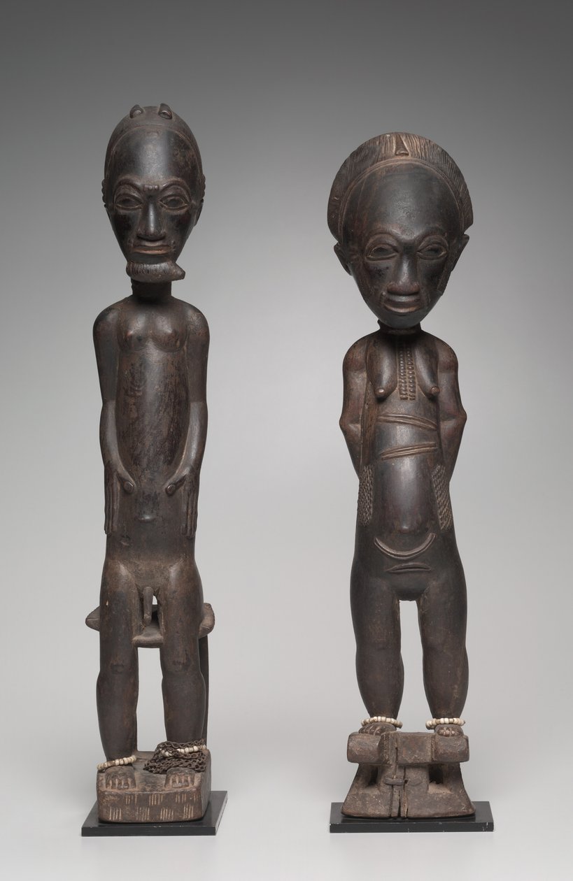 Figurenpaar, späte 1800er bis frühe 1900er Jahre von Unbekannt