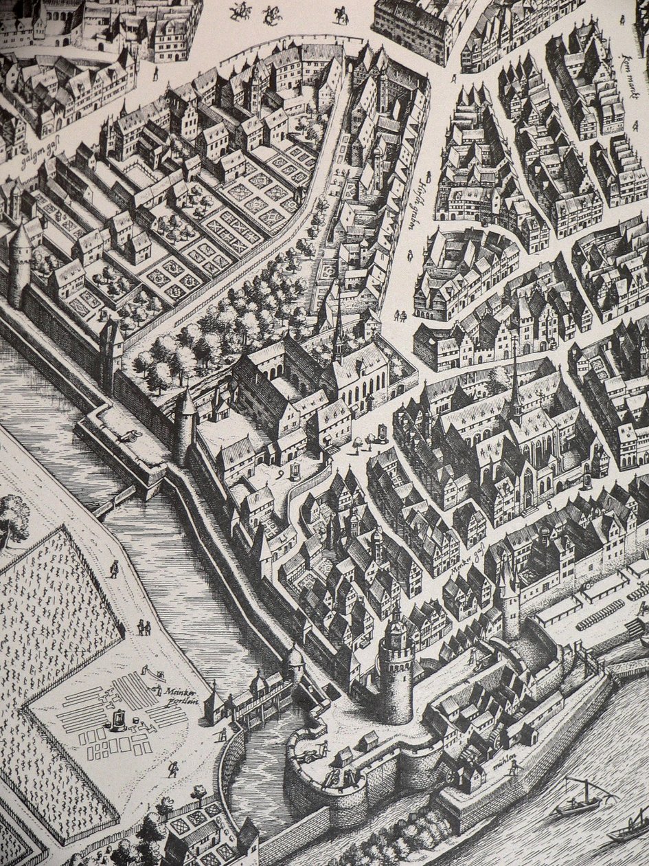 Frankfurt Karmeliterkloster 1628 von Unbekannter Künstler