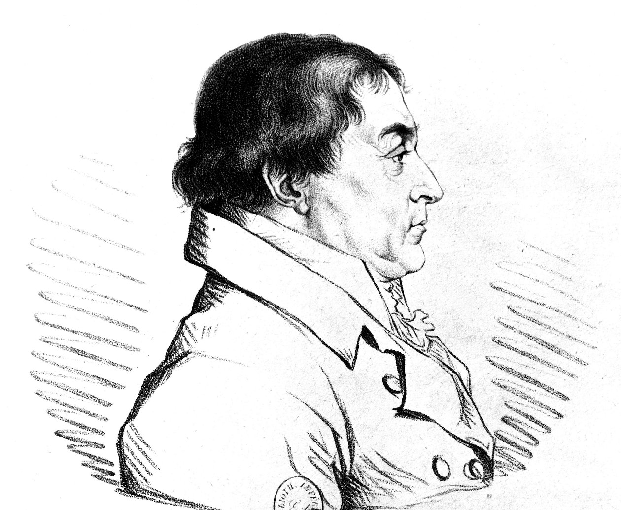Friedrich Wilhelm Graf von Bülow und von Dennewitz (1755-1816) (Gravur) von Unbekannter Künstler