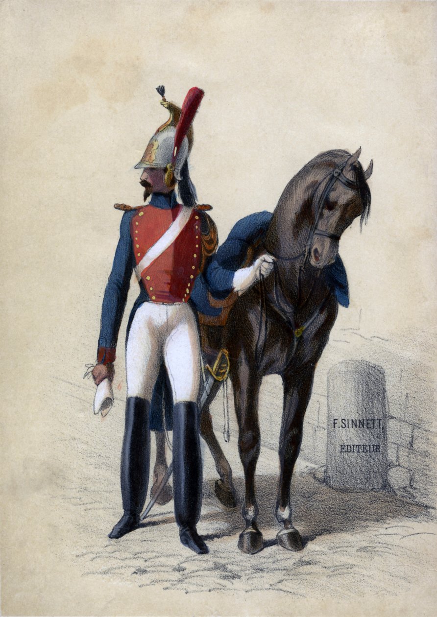 Garde de Paris mit seinem Pferd von Unbekannter Künstler