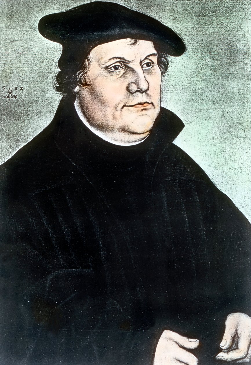 Deutscher Religionsreformer Martin Luther von Unbekannter Künstler