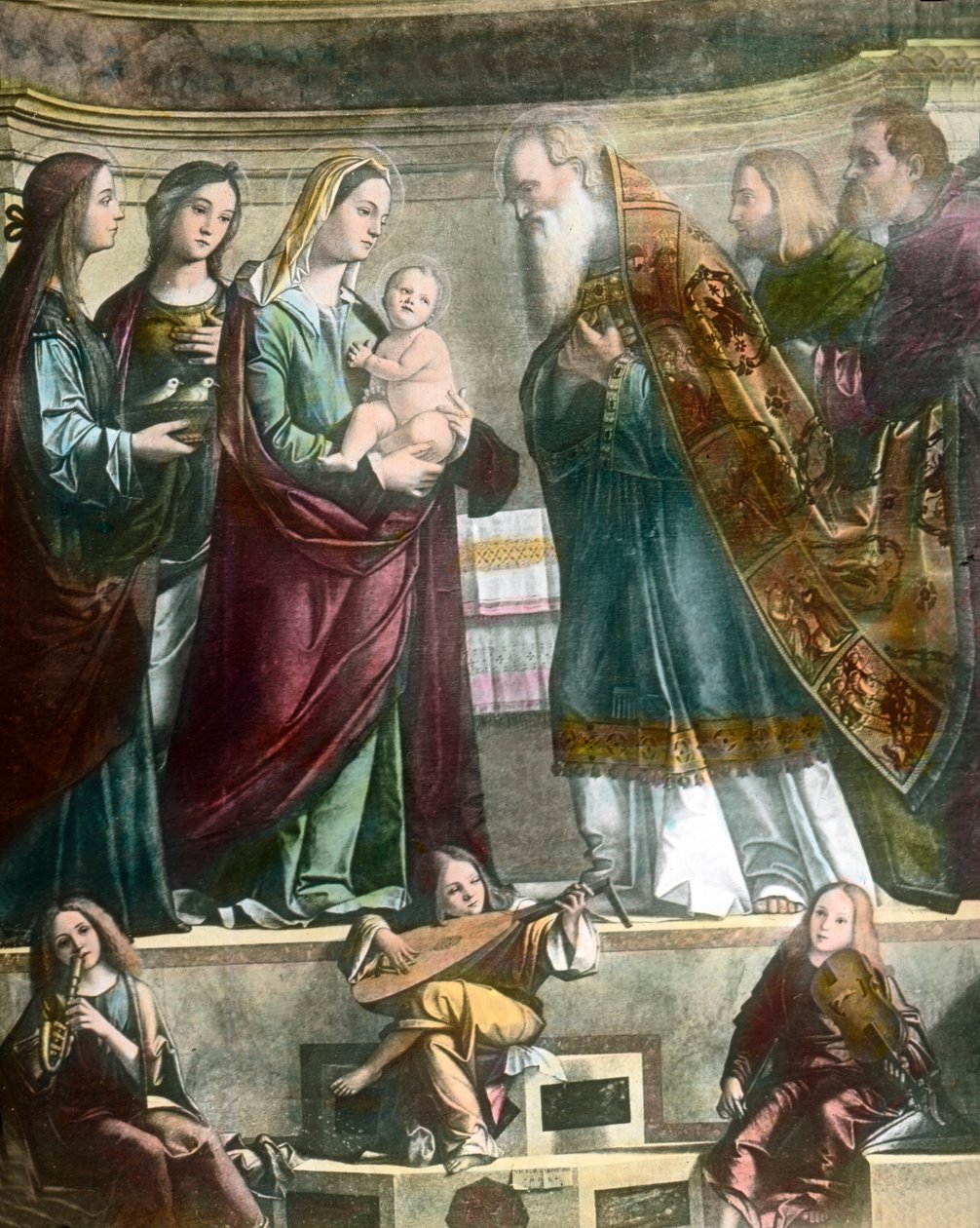 Goethe reist nach Venedig, hier das Gemälde der Heiligen Maria, die Jesus im Tempel zeigt, von Carpaccio von Unbekannter Künstler
