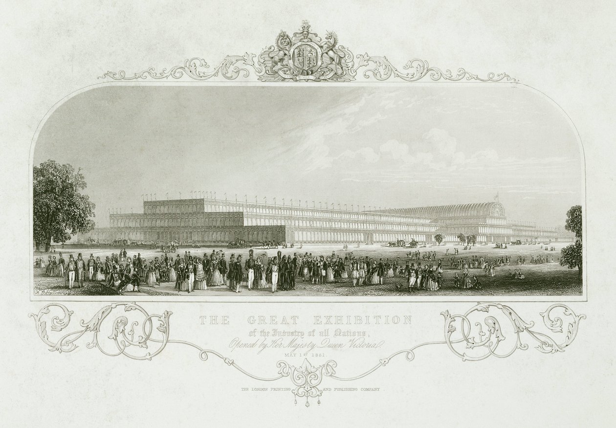 Große Ausstellung 1851 Der Kristallpalast, London von Unbekannt