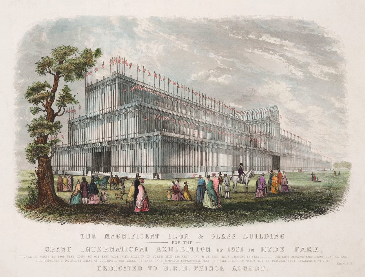 Große Ausstellung 1851 Der Kristallpalast, London von Unbekannt