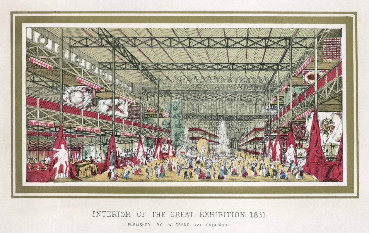 Große Ausstellung im Hyde Park 1851 von Unbekannter Künstler