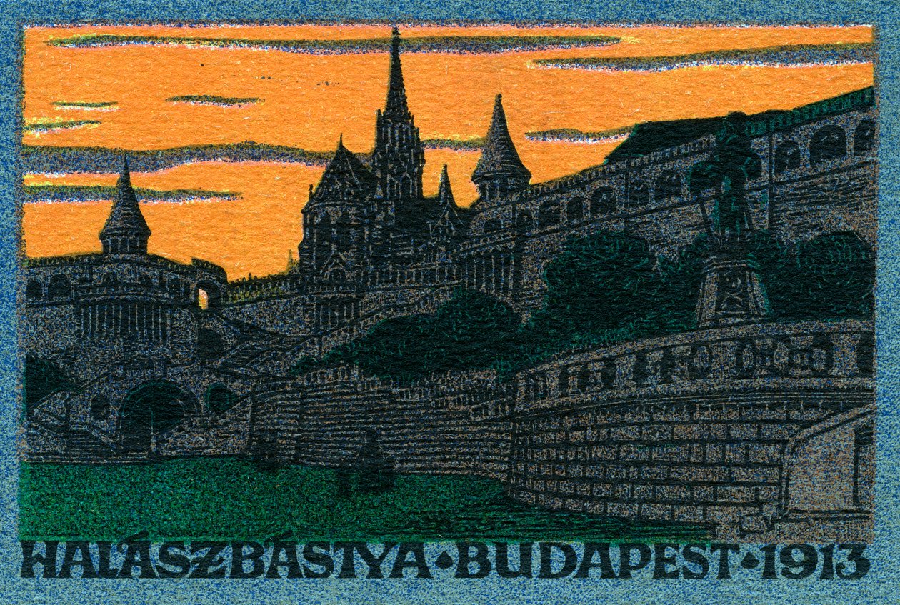 Fischerbastei (Halászbástya) Budapest von Unbekannter Künstler