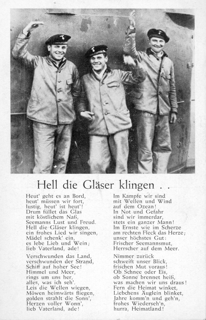 Hell die Gläser klingen, Postkarte von Unbekannt