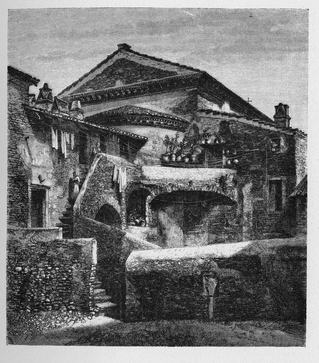 Geschichte des antiken Rom. Rom-Stiche von 1872 von Unbekannt