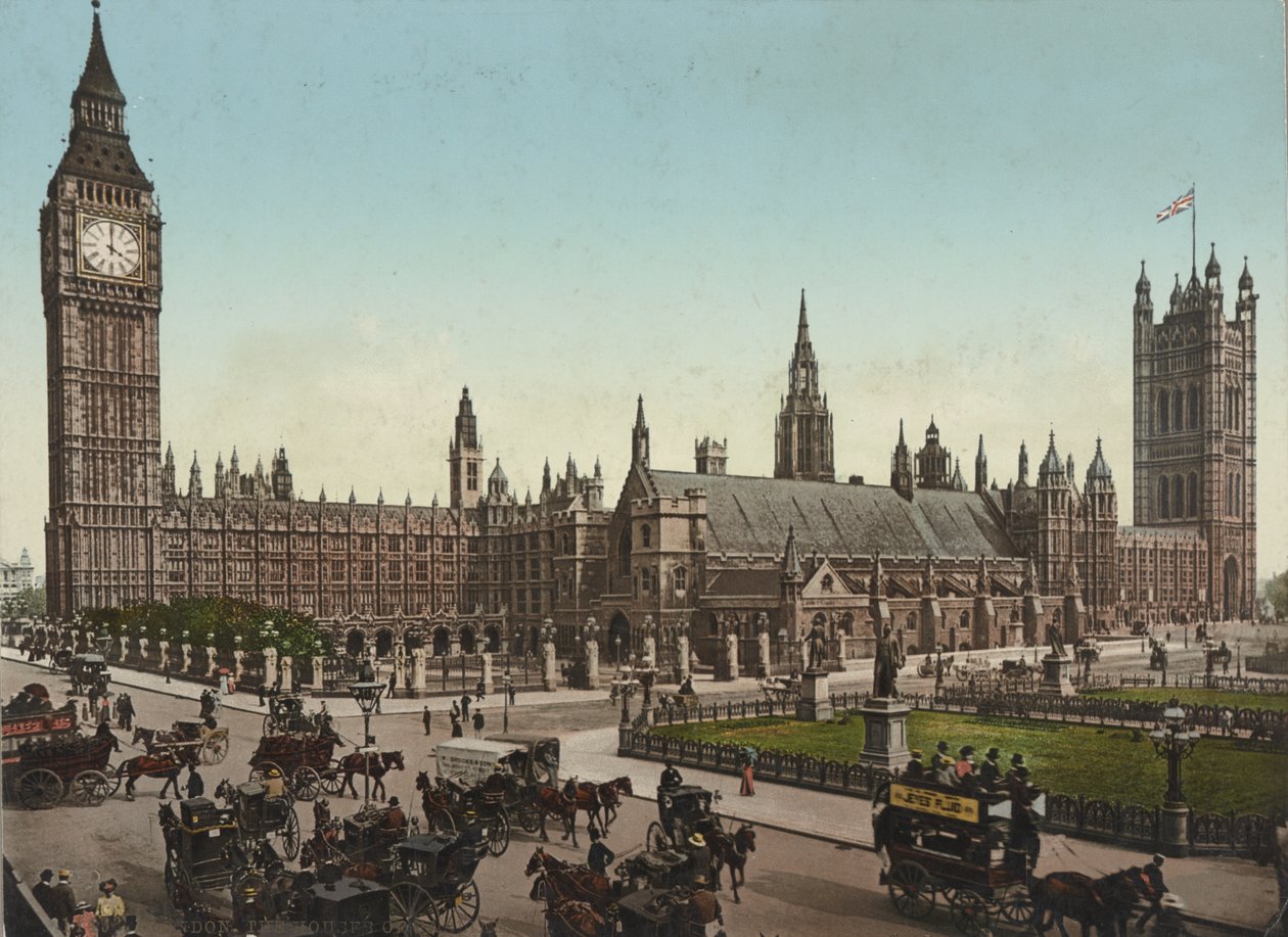 Houses of Parliament, London, ca. 1890-1900 von Unbekannt