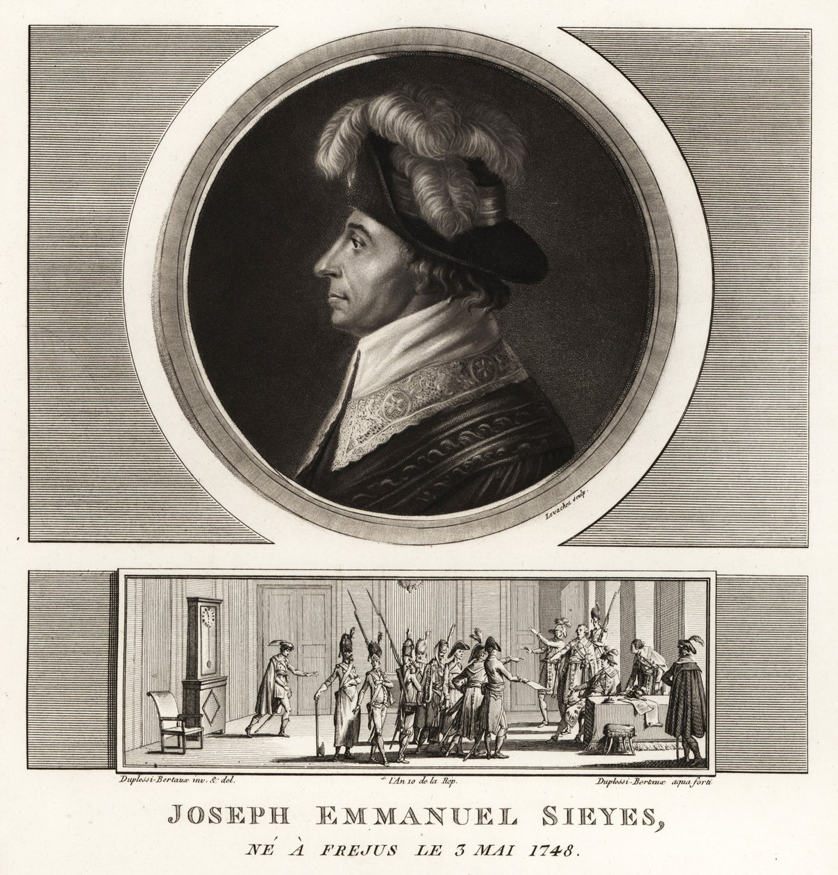 Joseph Emmanuel Sieyes, französischer Politiker und Theoretiker von Unbekannt