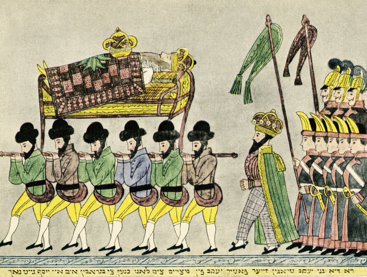 Josephs Brüder tragen Jakob aus Ägypten - Bibel von Unbekannter Künstler