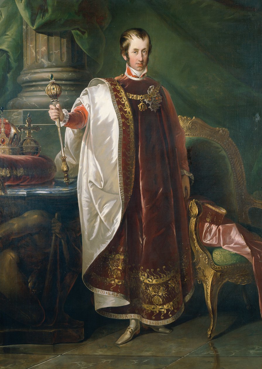 Kaiser Ferdinand I. im Ornat des Ordens vom Goldenen Vlies von Unbekannter Künstler