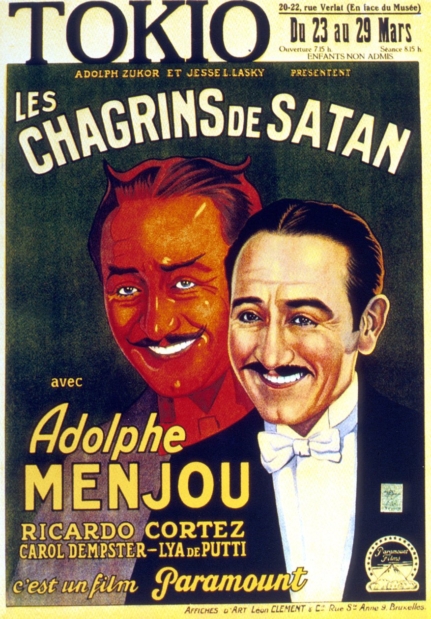 Les Chagrins de Satan (The Sorrows of Satan) von D.W. Griffith mit Adolphe Menjou 1926 von Unbekannt