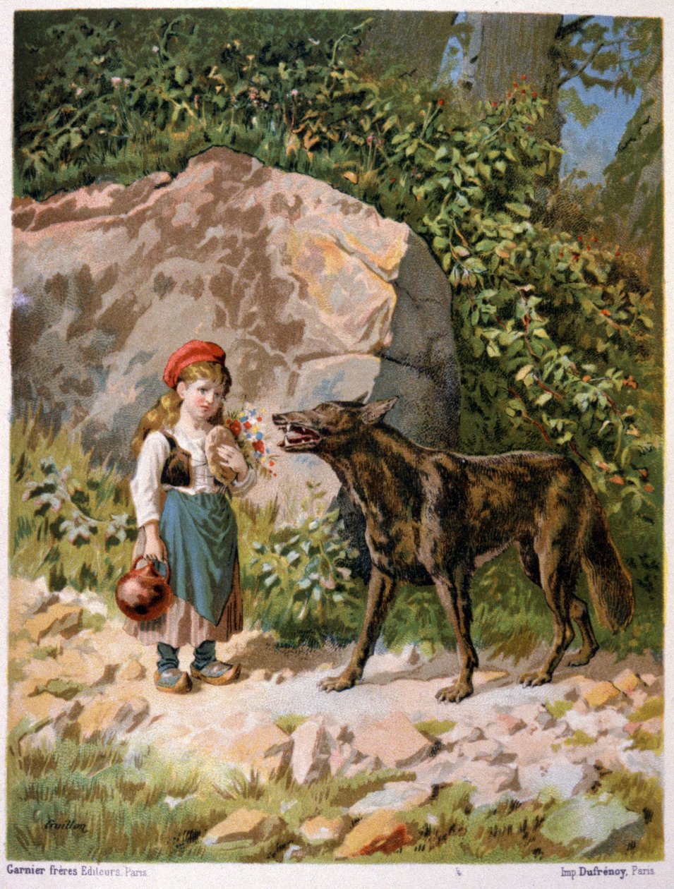 Rotkäppchen und der Wolf von Unbekannter Künstler
