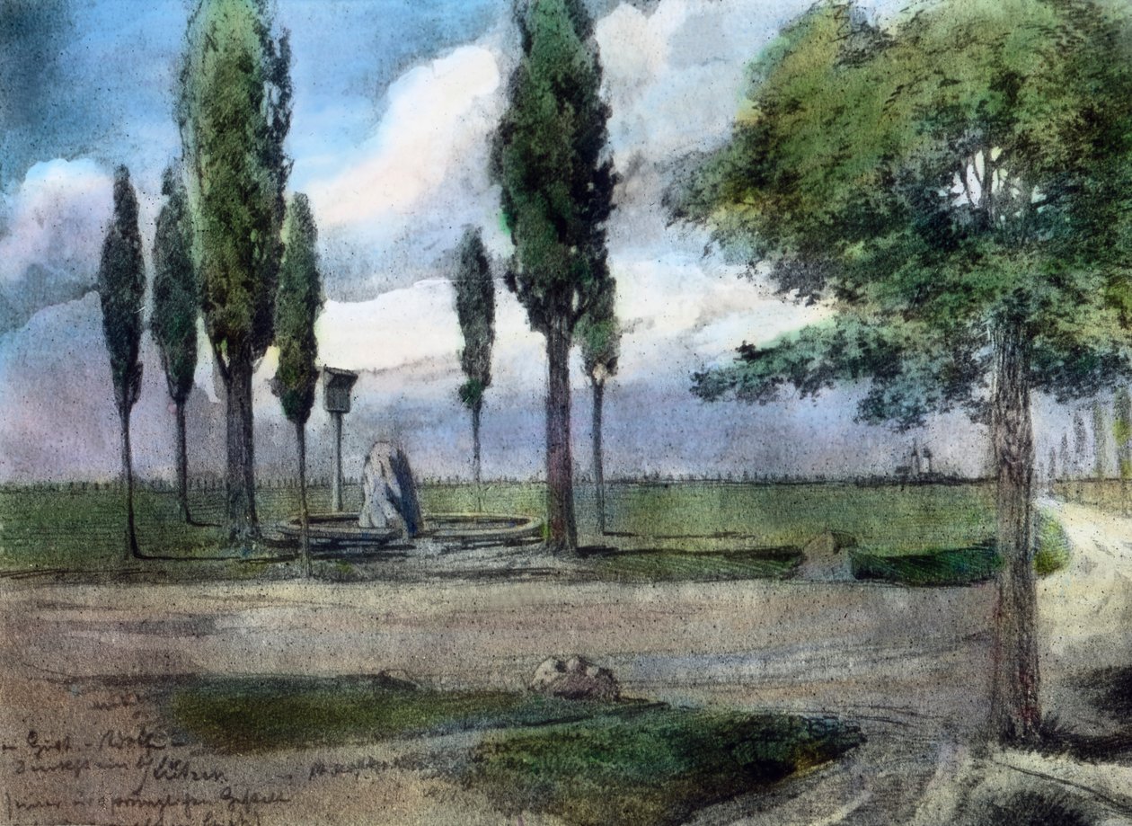 Gedenkstein des Ortes, an dem Gustav Adolf starb von Unbekannter Künstler