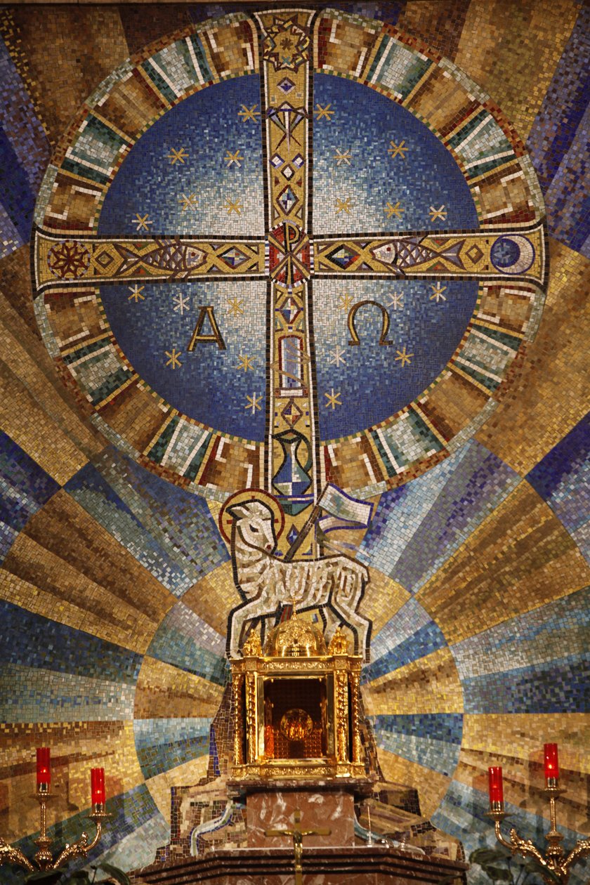 Mosaik in der Basilika de Jesus de Medinaceli Madrid Spanien von Unbekannt