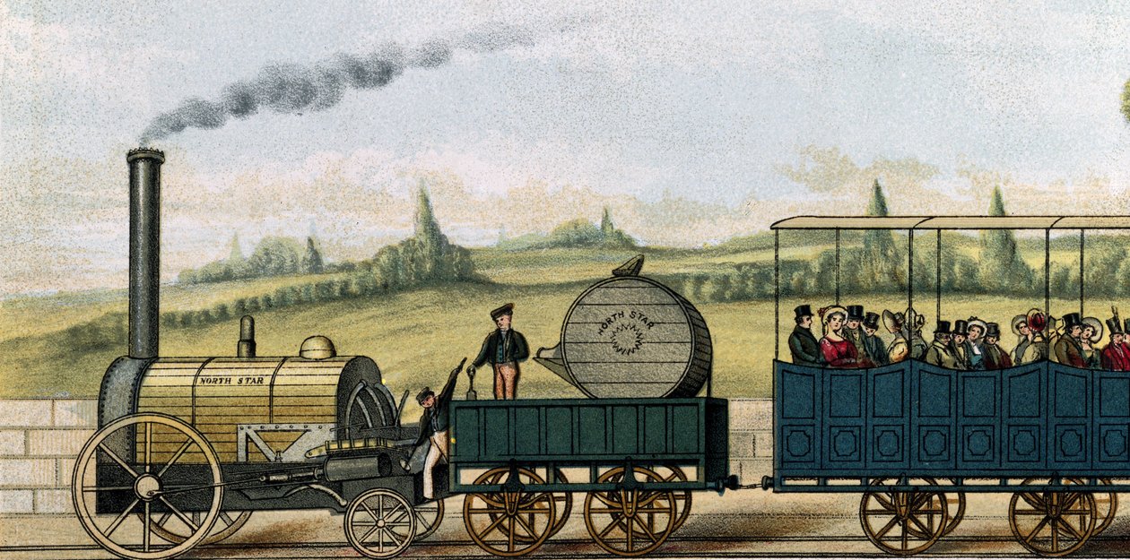 North Star zieht zweite Klasse Waggons von Unbekannt