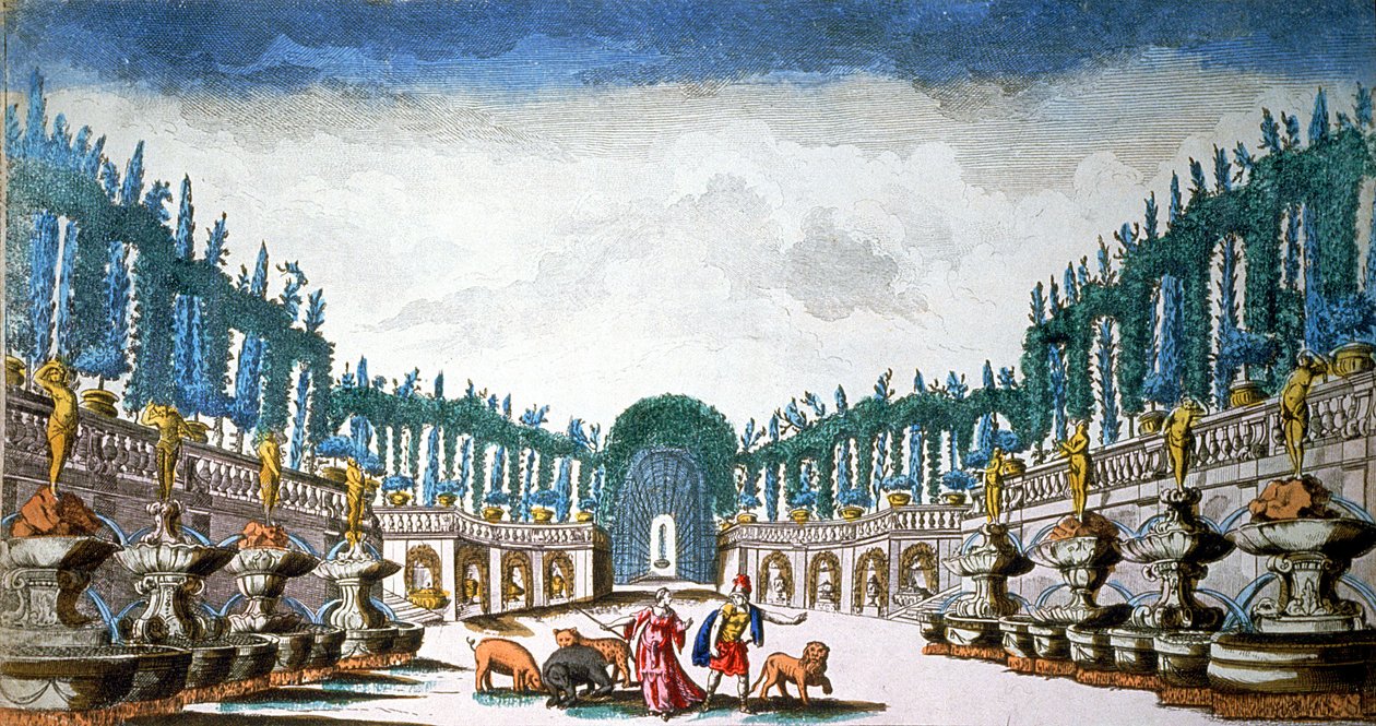 Odysseus mit Circe, die seine Mannschaft in Tiere verwandelte von Unbekannter Künstler