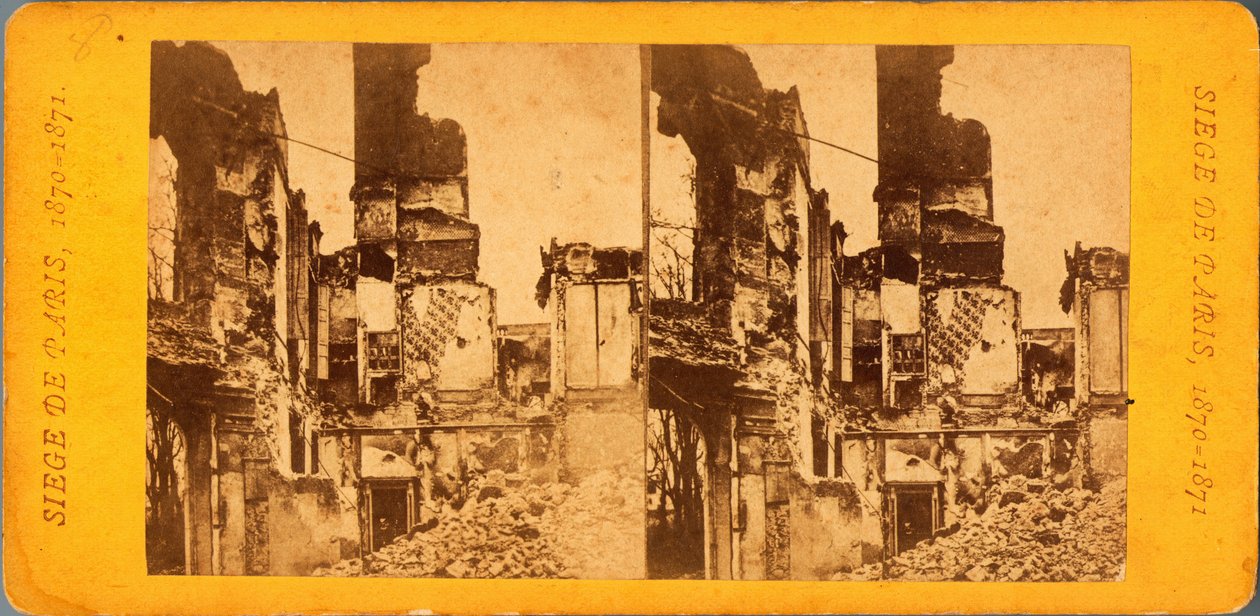 Belagerung von Paris (1871): Blick auf die Stadt während der Belagerung durch die Preußen zwischen dem 20.09.1870 und dem 28.01.1871. Fotografie von Q.V. von Unbekannt