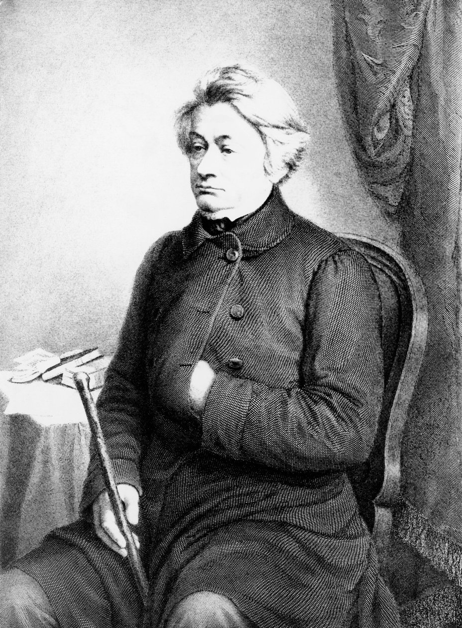 Porträt von Adam Bernard Mickiewicz (1798-1855), polnischer Dichter, Dramatiker, Essayist und politischer Aktivist, Gravur nach Fotografie von Vezenberg & Co von William M. Timlin