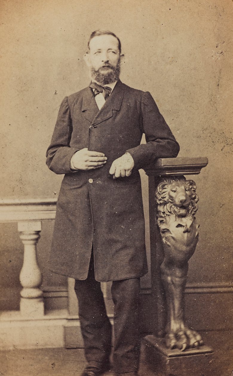 Porträt von Auguste Foucart, Direktor der Schule, zusammen mit seinem Bruder Henri Olympe von Unbekannter Künstler