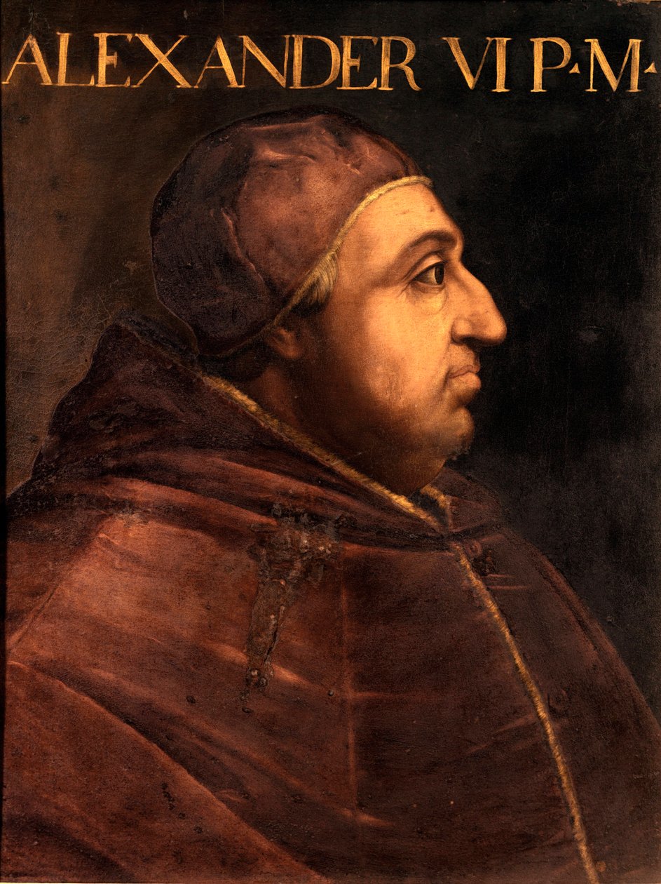Porträt von Papst Alexander VI (Rodrigo Borgia) von Unbekannter Künstler