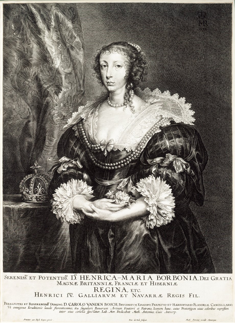 Porträt von Königin Henrietta Maria de Bourbon von Unbekannt