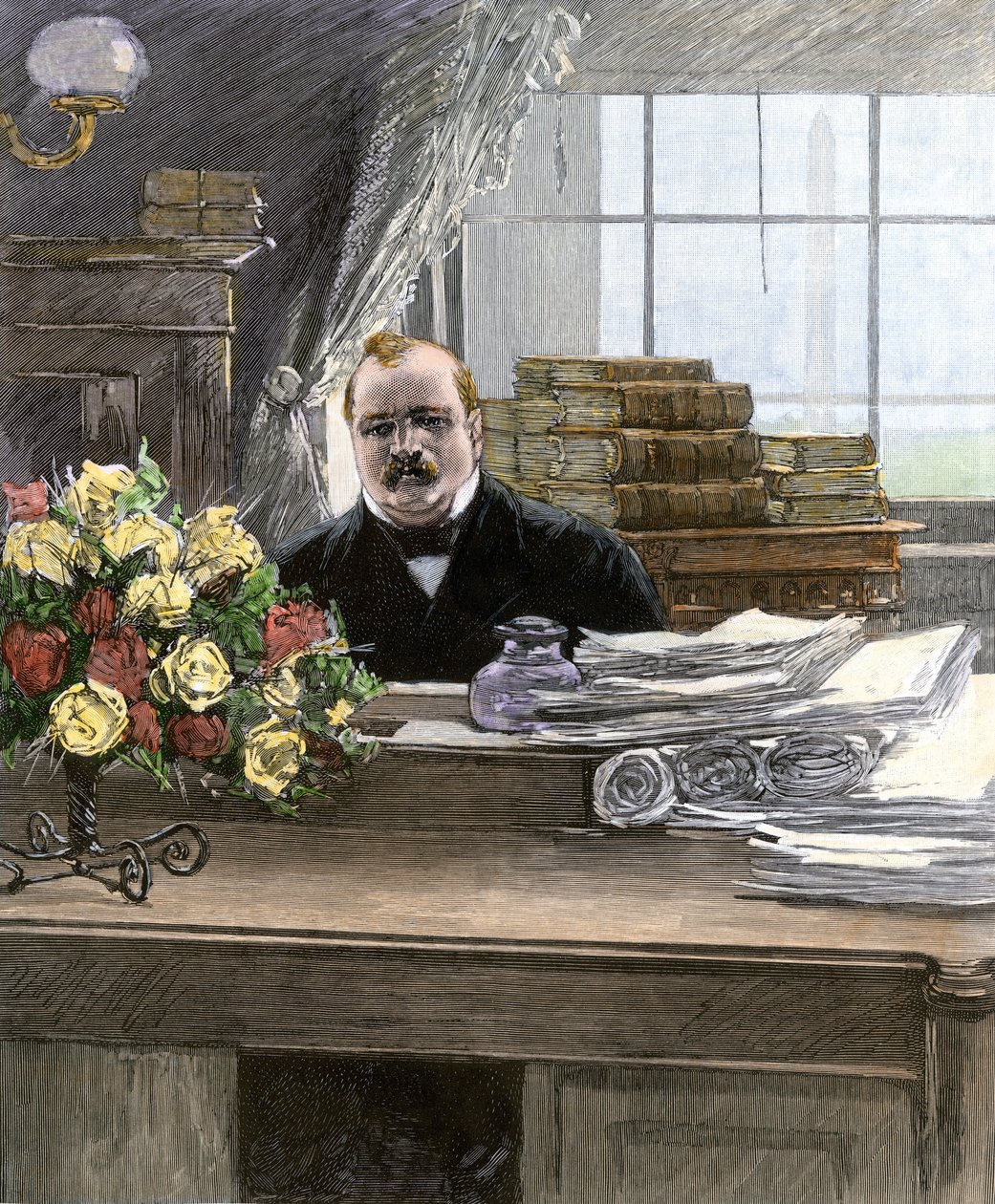 Porträt von Stephen Grover Cleveland (1837-1908), Präsident der Vereinigten Staaten von Unbekannter Künstler
