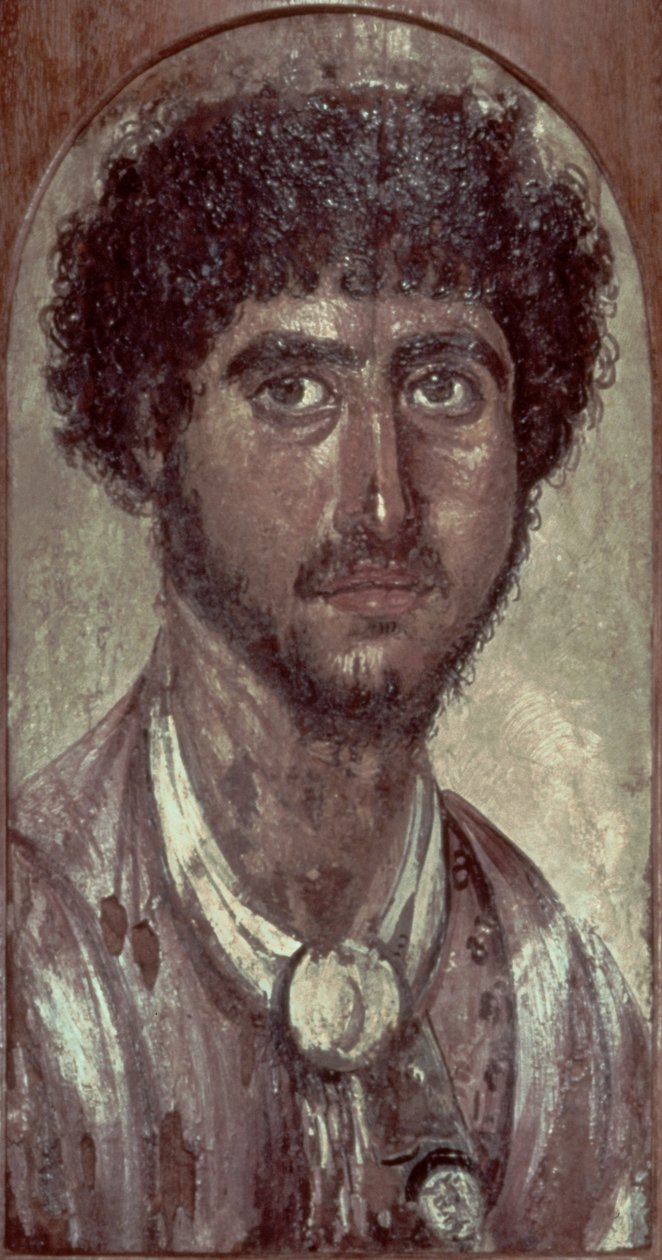 Porträt eines Griechen, aus Fayum, römisch-ägyptisch von Unbekannt