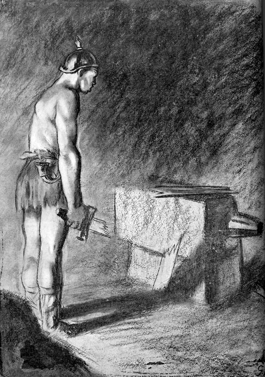Preußische militärische Schwäche - Karikatur aus dem Ersten Weltkrieg von Unbekannter Künstler