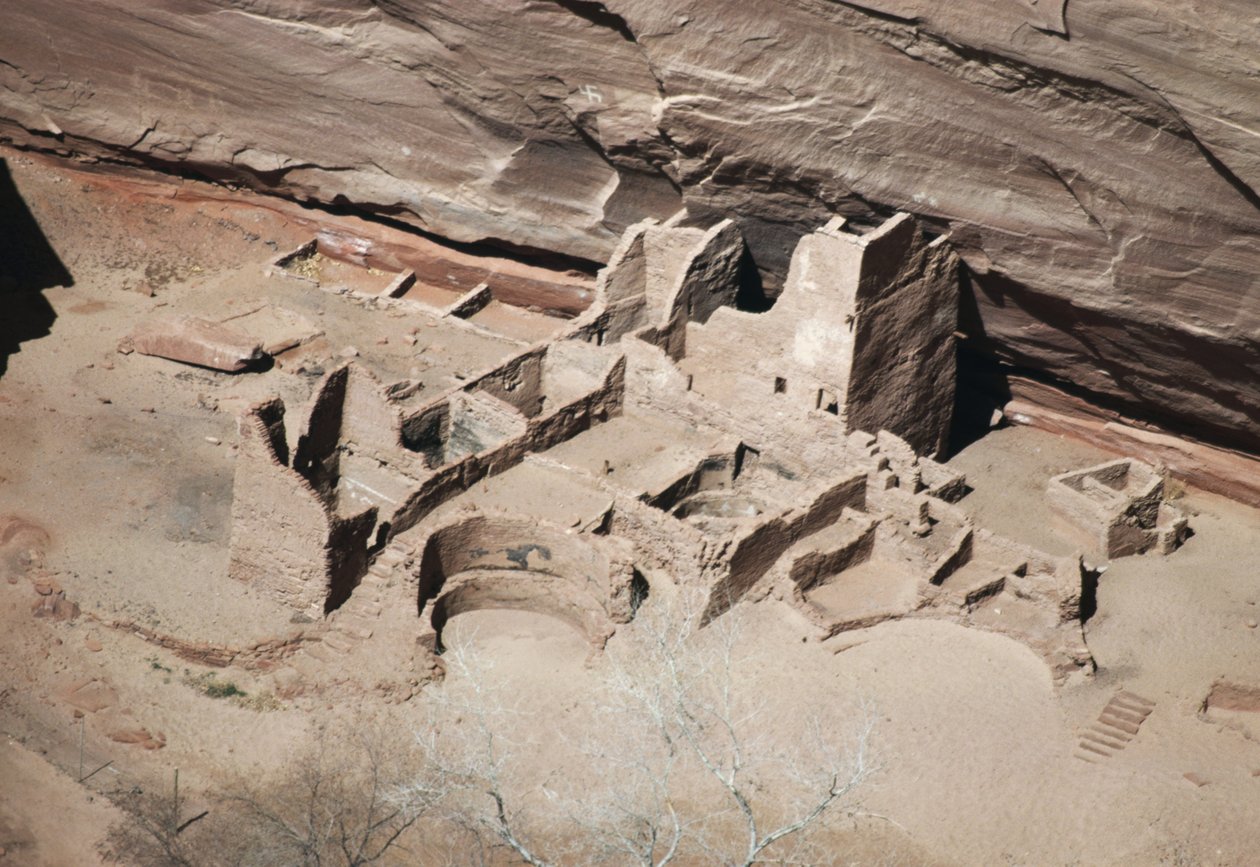 Überreste des Antelope House, Canyon de Chelly National Monument, Navajo-Indianerreservat, Arizona, USA (Foto) von Benjamin Baud
