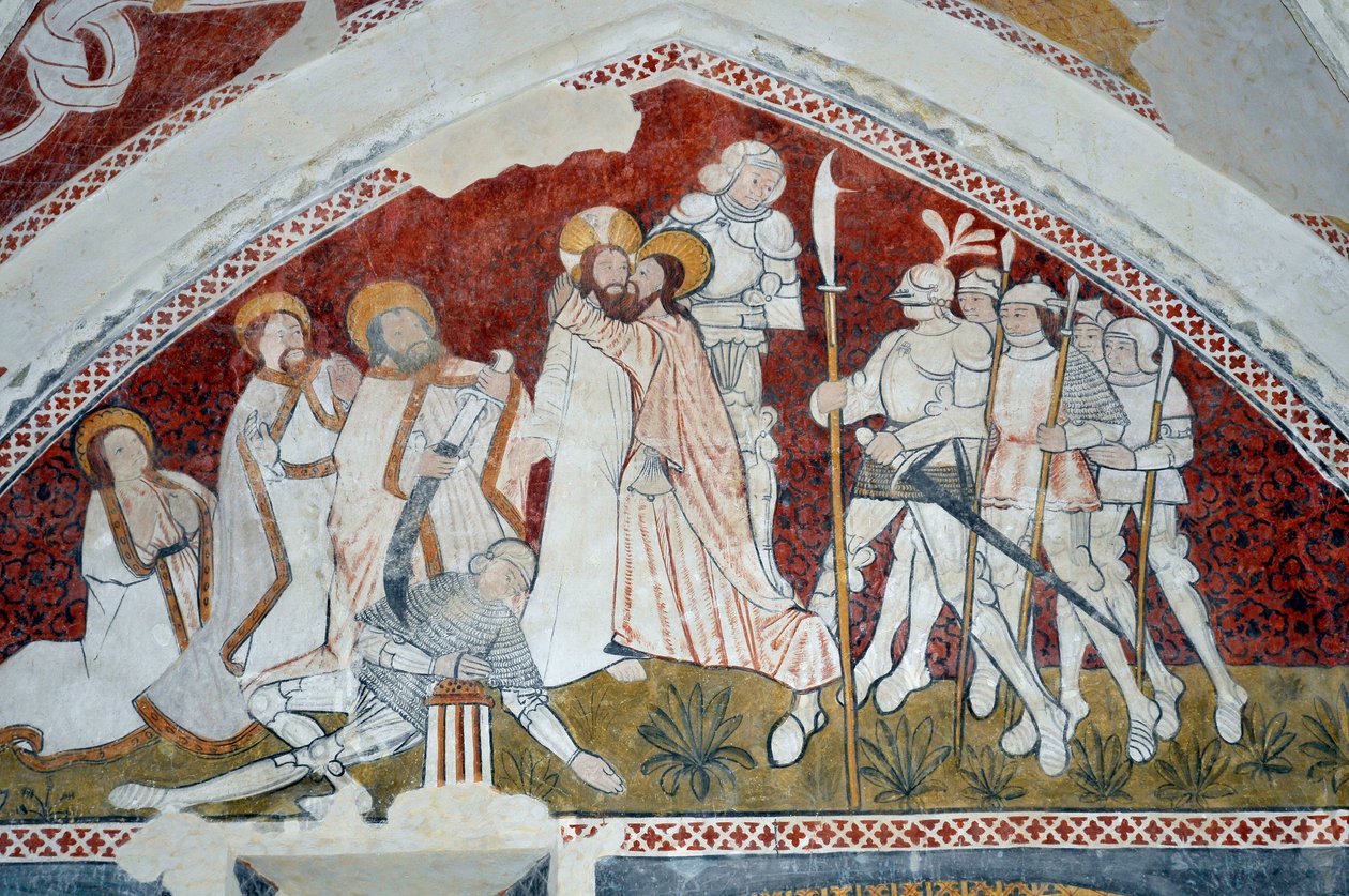 Romanische Kunst: Episode aus dem Leben Christi (Fresko) von Unbekannter Künstler