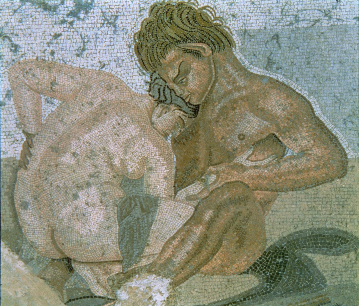 Satyr und Mänade (Detail) von Unbekannter Künstler