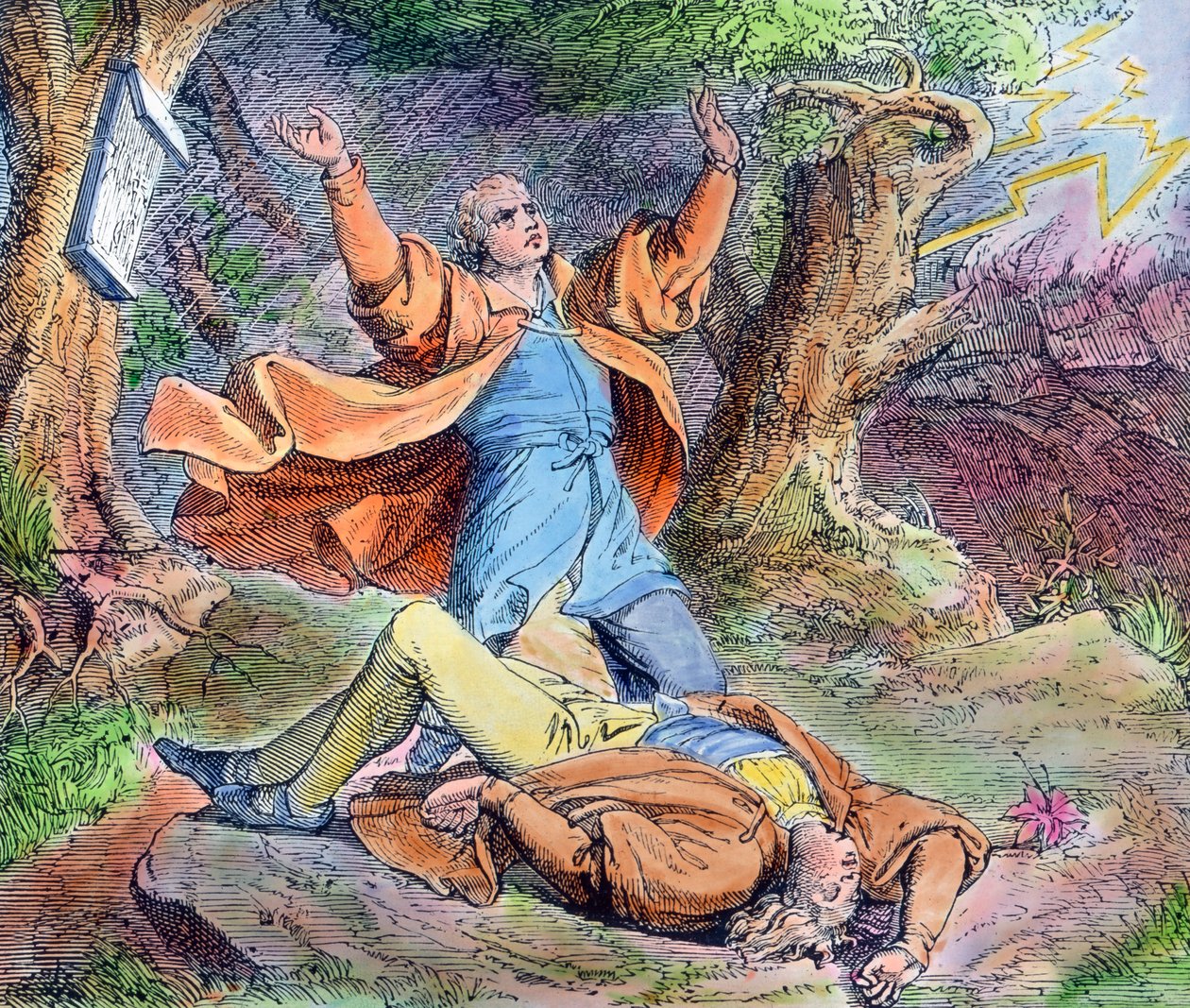 Szene aus dem Leben des protestantischen Reformators Martin Luther von Unbekannter Künstler